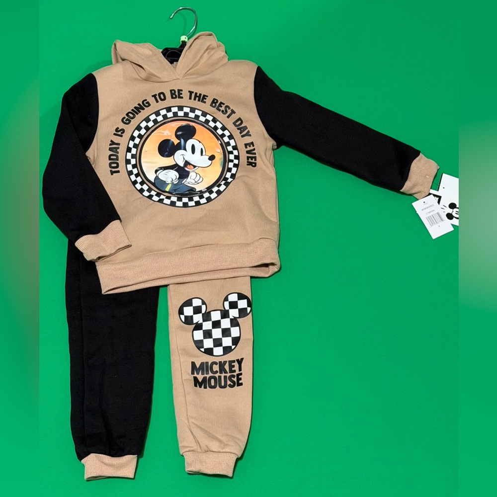 H&M Tan and Black Mickey Mouse Outfit